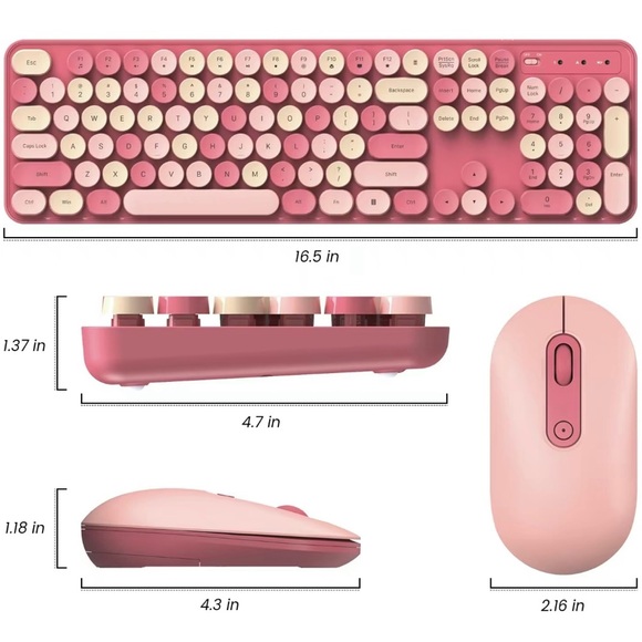 Soft touch wireless 2 in one combo keyboard and mouse - Picture 4 of 4